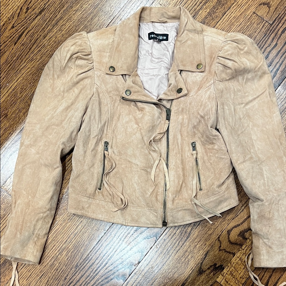 Retrofete Tan suede Jacket